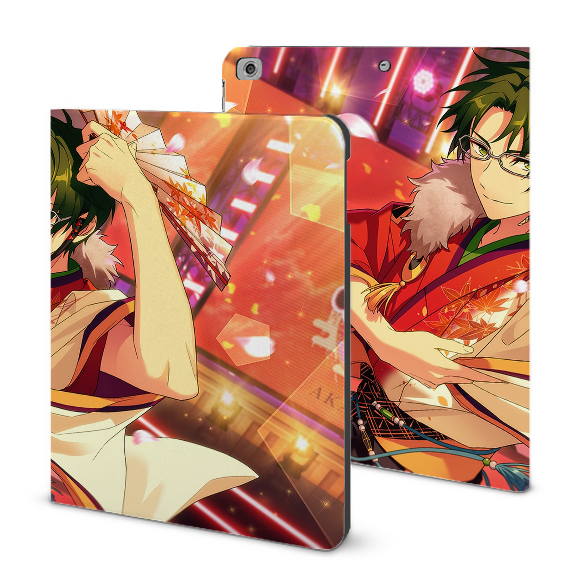 （画像用） あんさんぶるスターズ! Ensemble Stars IPad ケース ブック型 PUレザー TPU 耐衝撃 軽量 薄型 ペン収納なし 全面保護 IPad 各モデル対応